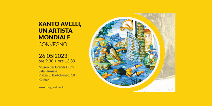 26 MAGGIO 2023, ore 9.30-13.30. CONVEGNO “XANTO AVELLI, UN ARTISTA MONDIALE”